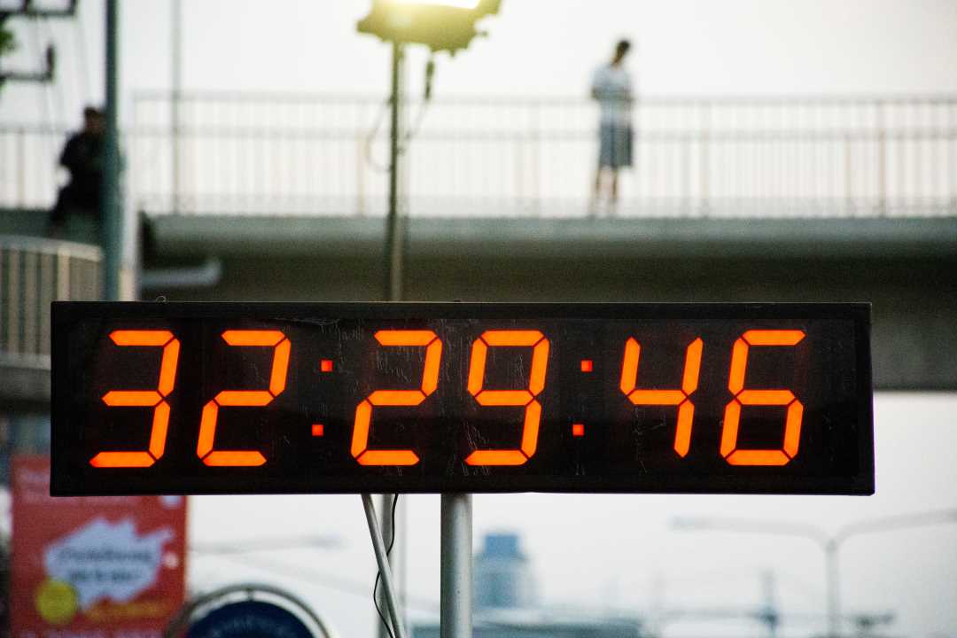 Timer digital display
